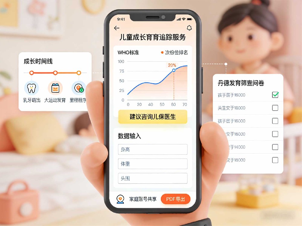 儿童成长发育追踪服务