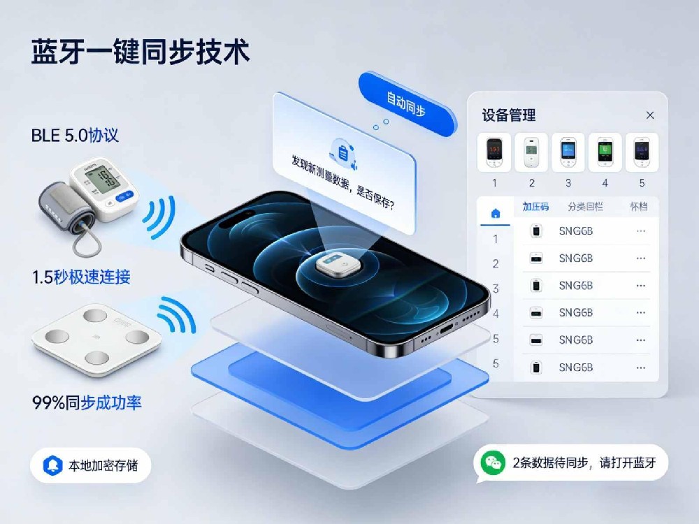 蓝牙一键同步技术